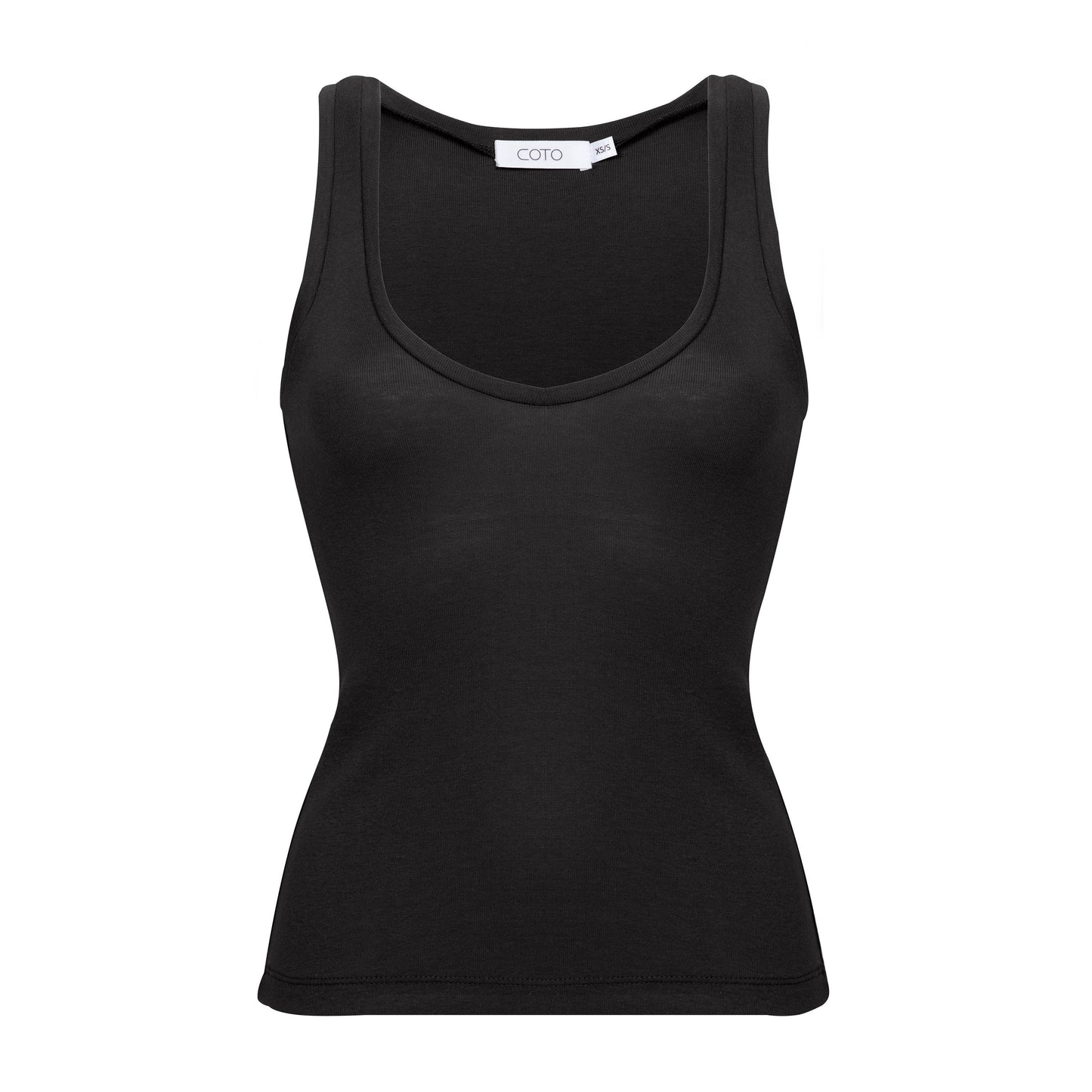 V-NECK TANK 001 BLACK