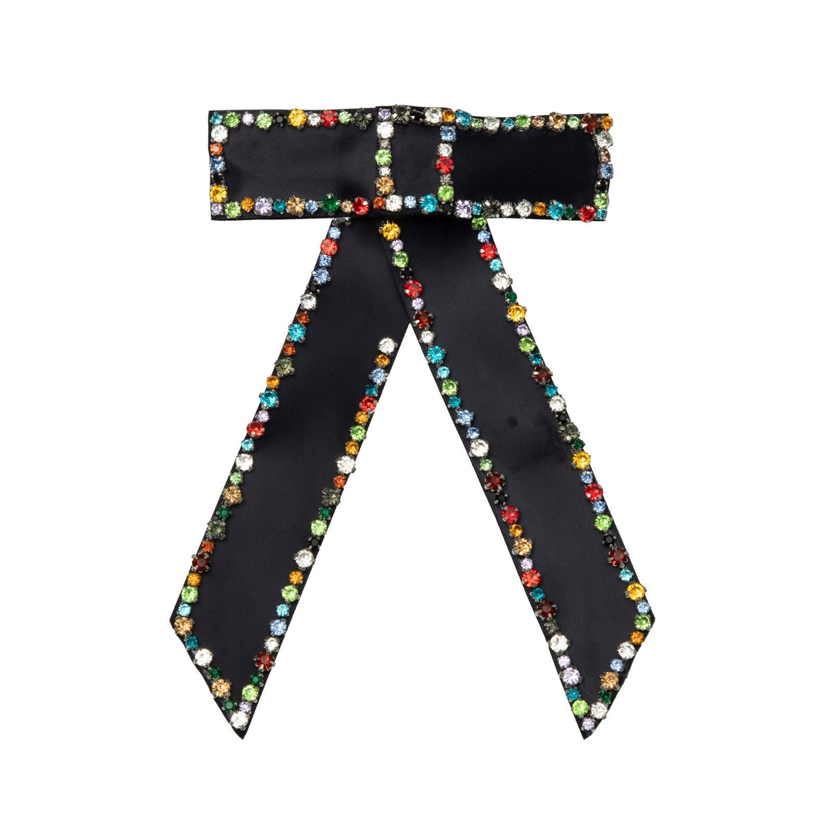 BEJEWELED RIBBON BLACK