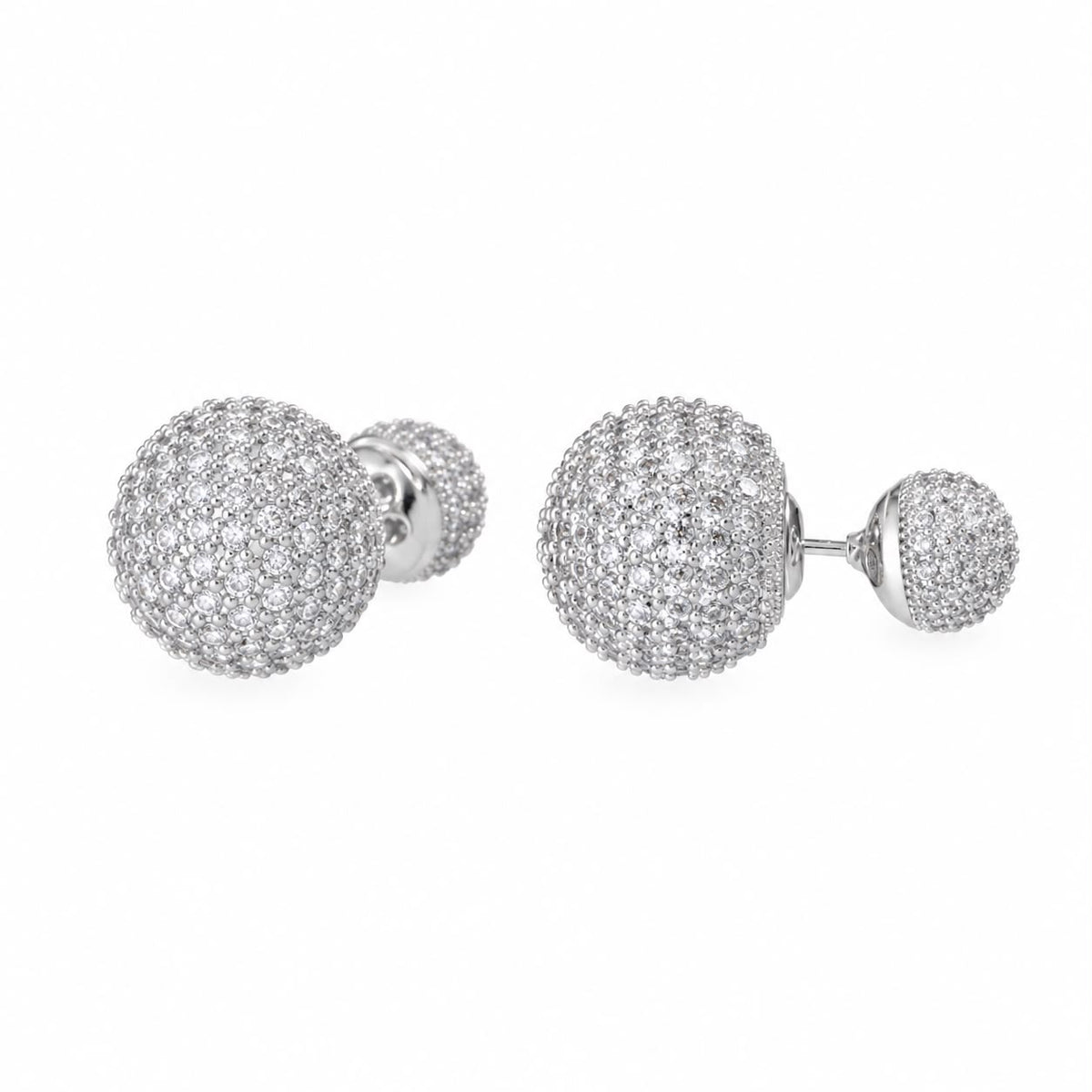 ZIRCON LOREN SILVER EARRINGS