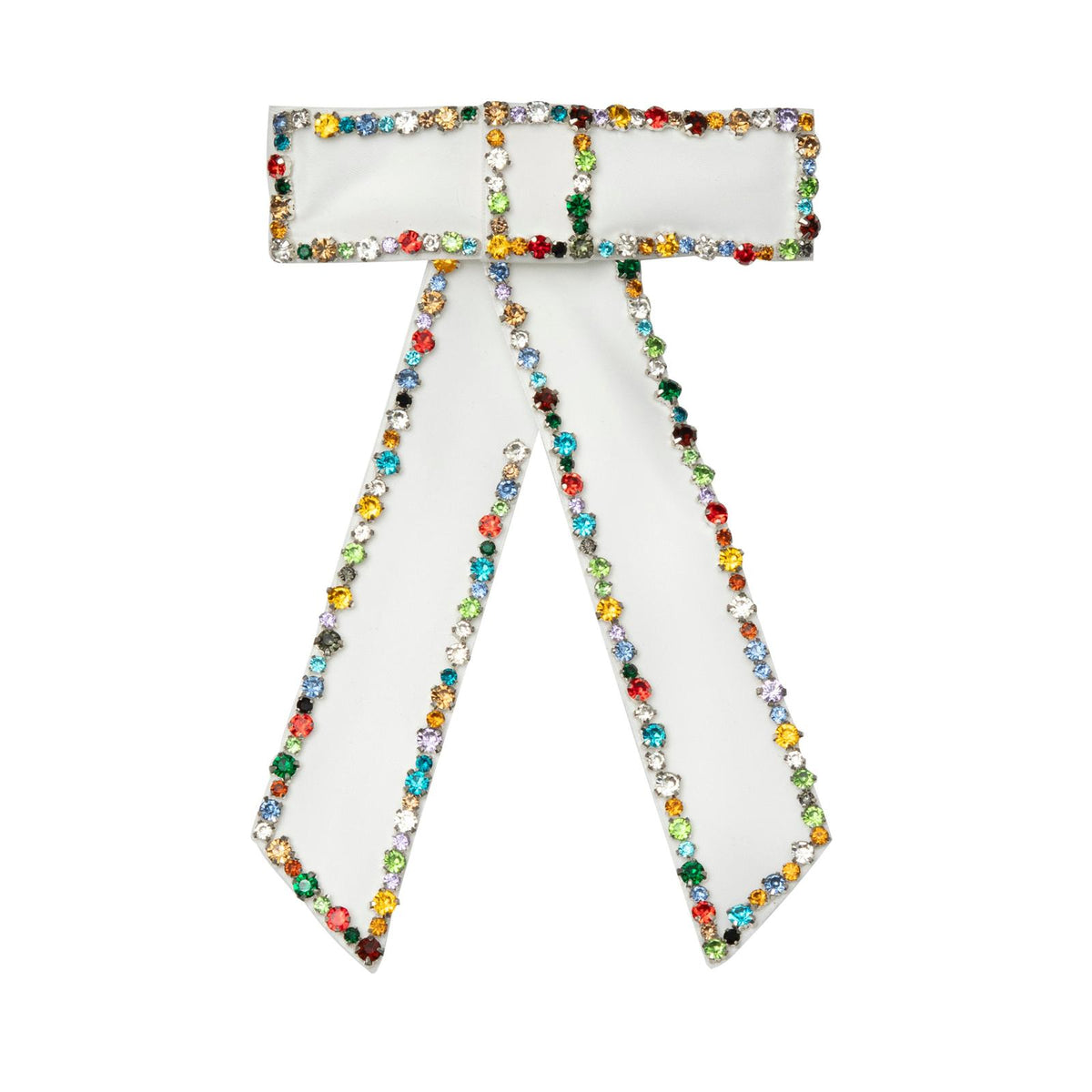 BEJEWELED RIBBON WHITE