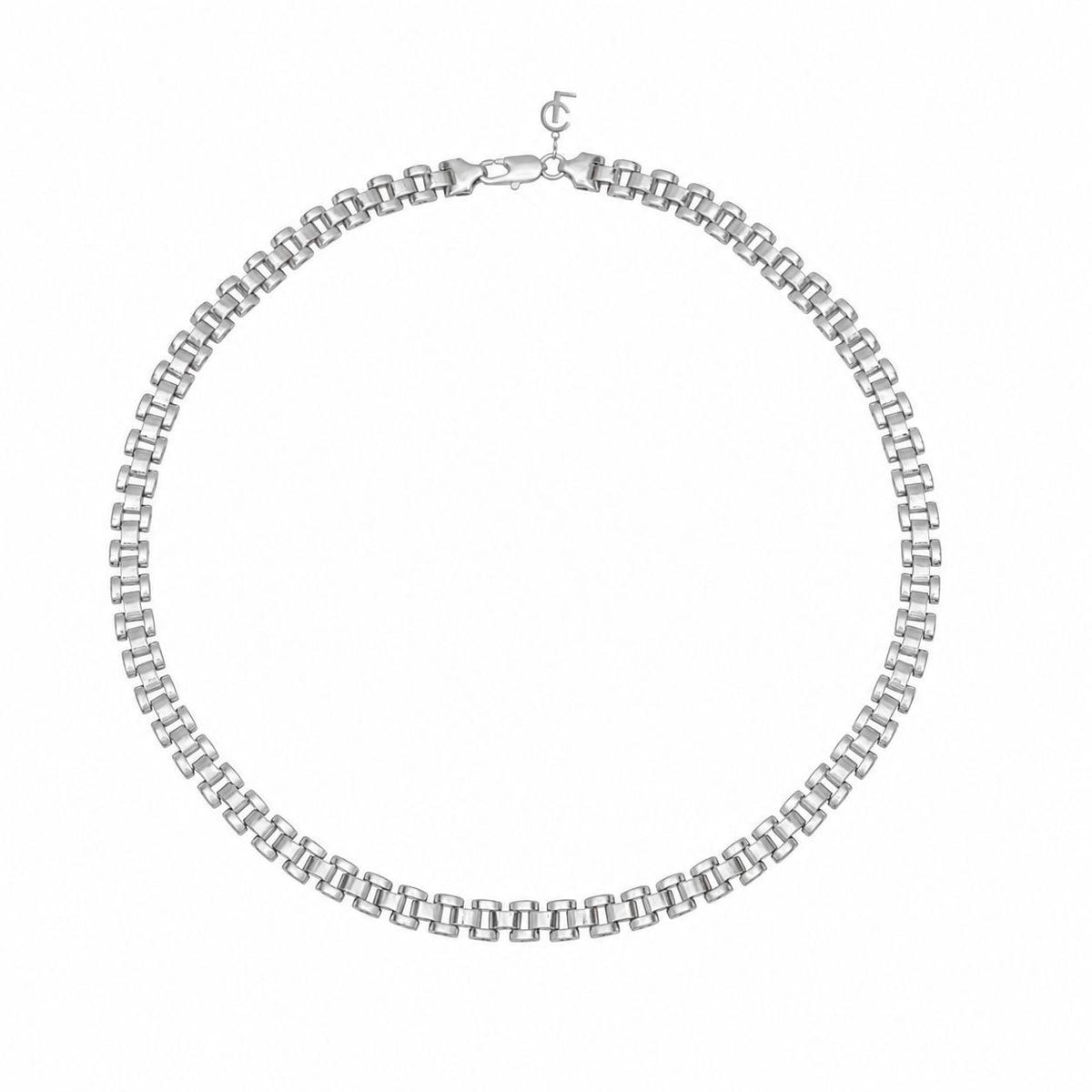 SILVER VINTAGE CHAIN NECKLACE