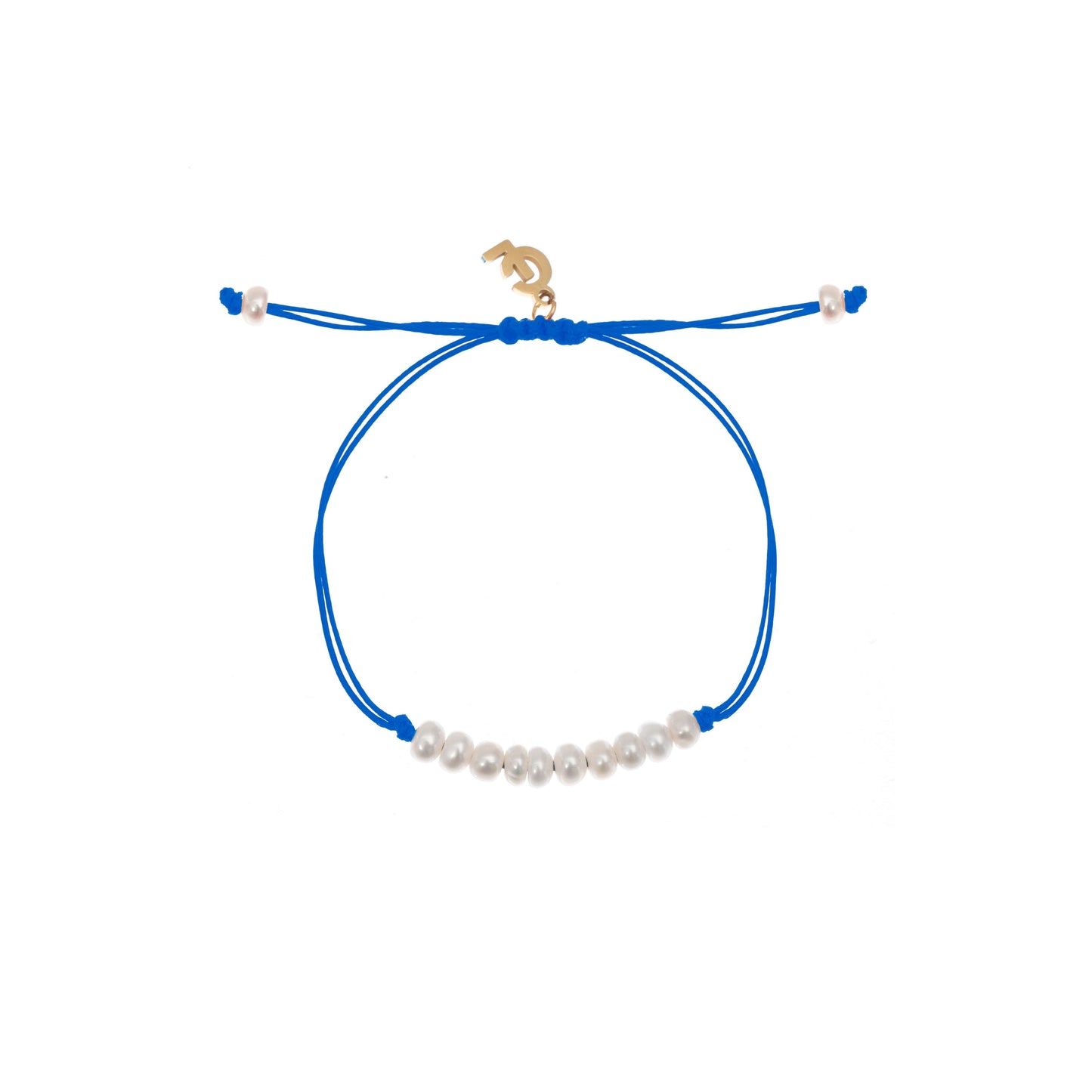 BLUE 10 PEARLS BRACELET