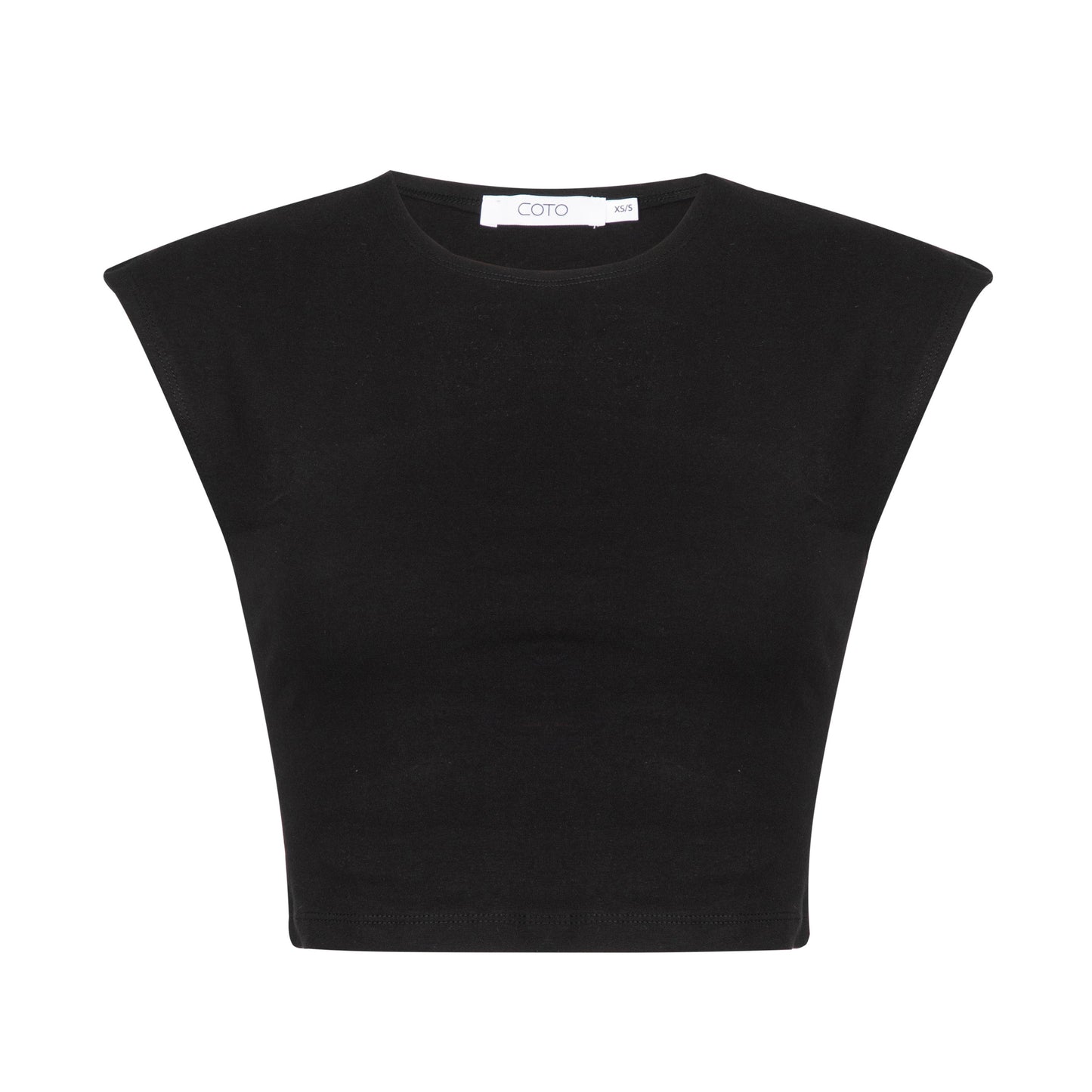 SOFT CROPPED TEE 003 BLACK