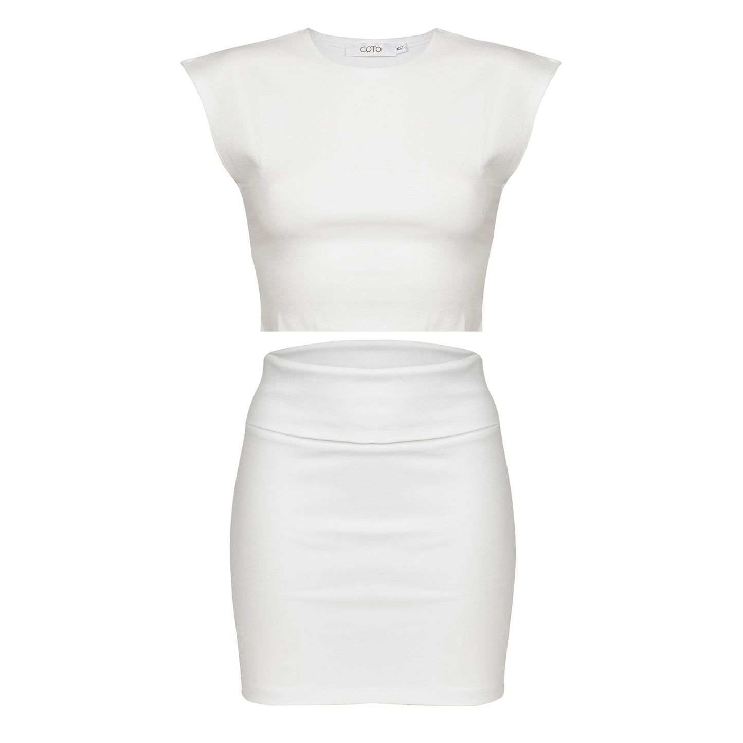 SOFT CROPPED TEE 003 WHITE