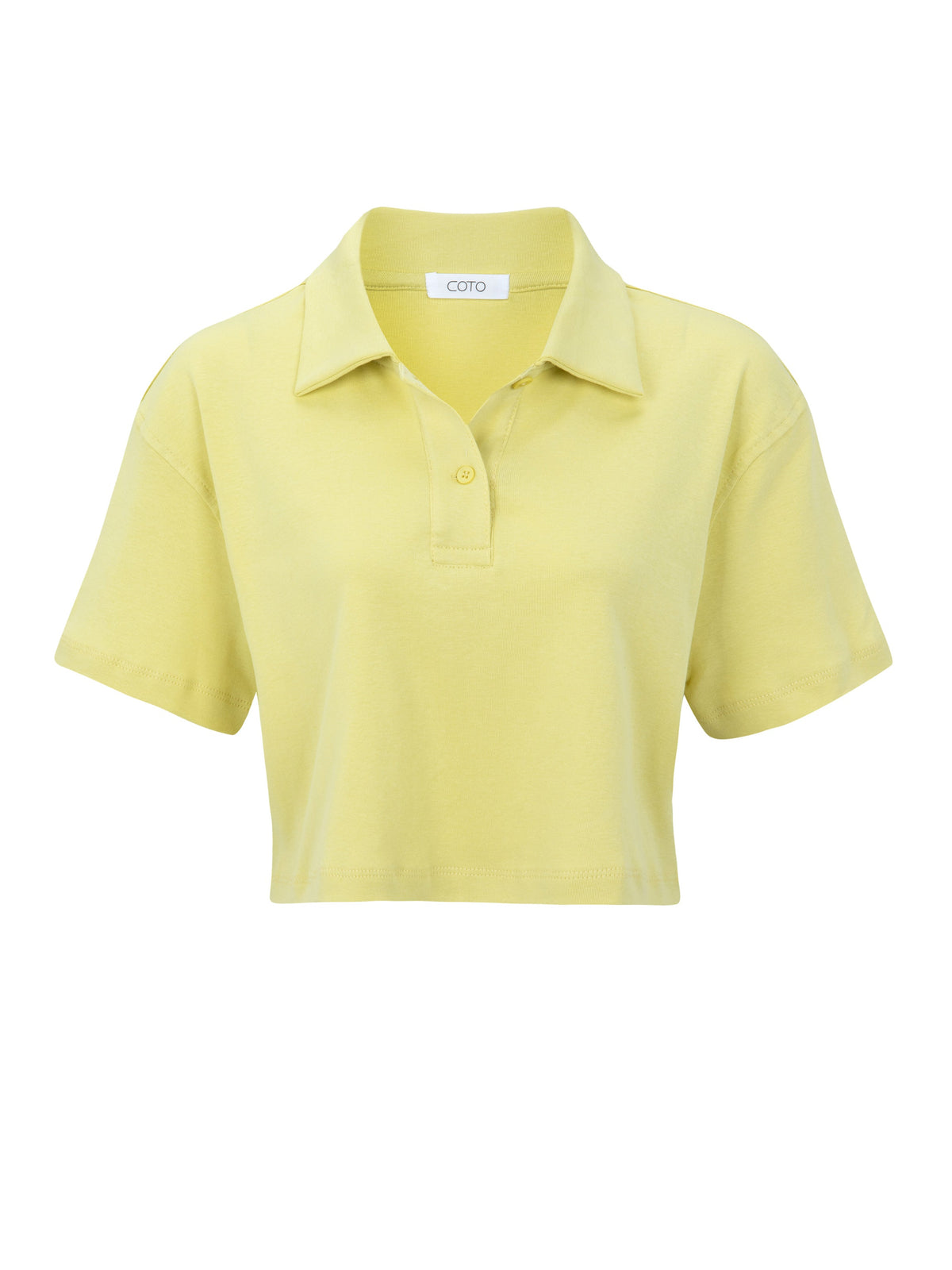 CROP POLO T-SHIRT 020 LIME