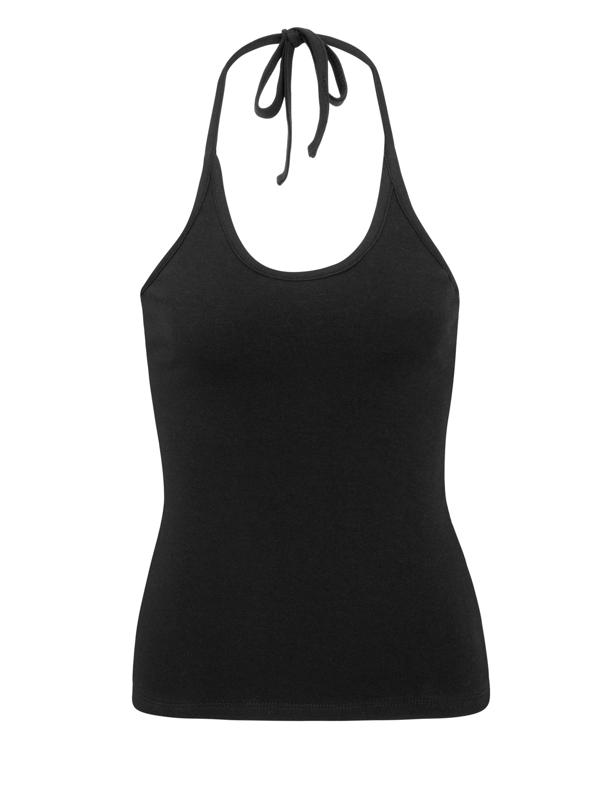 SOFT HALTER TIE TANK 003 BLACK