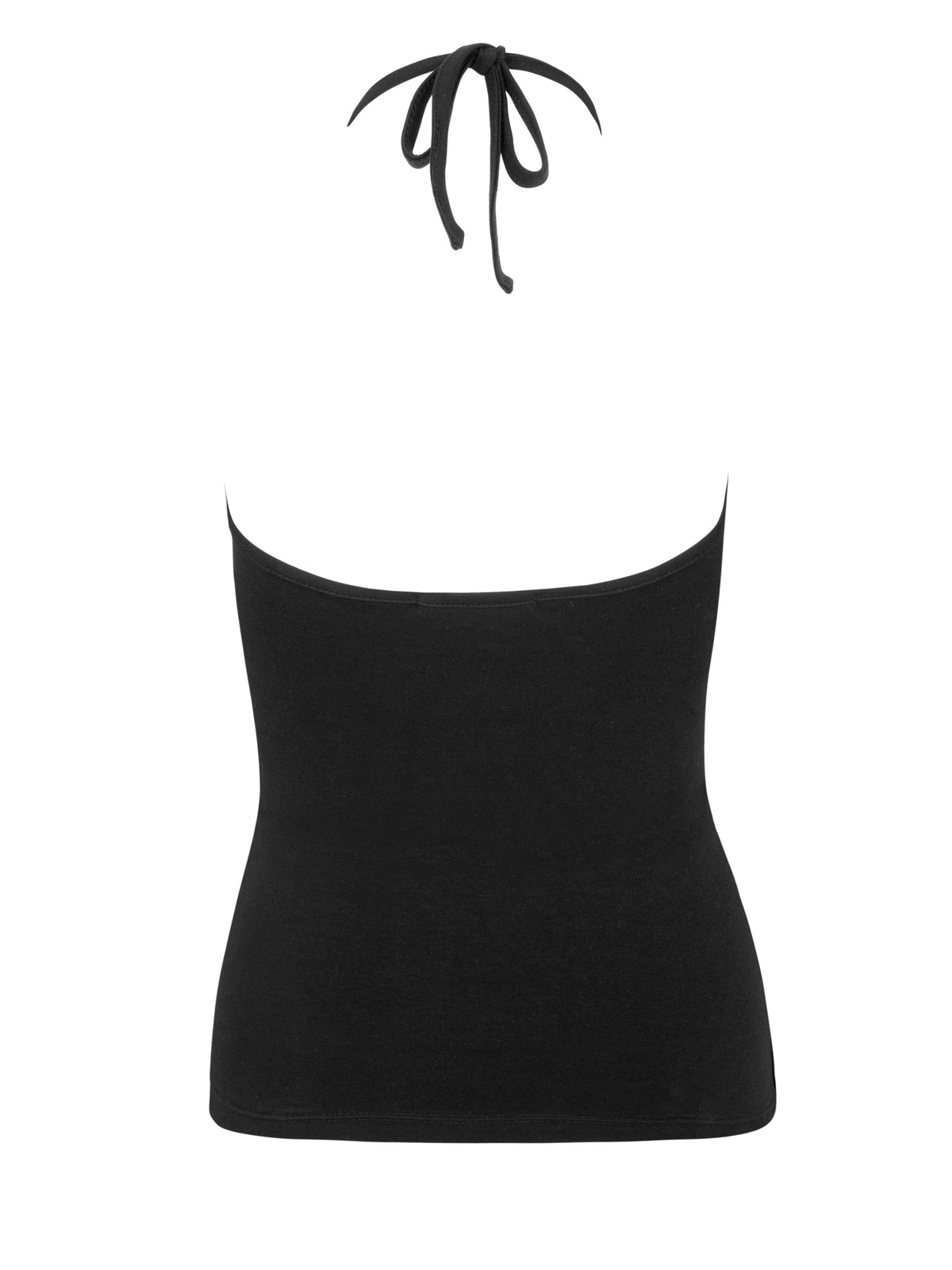 SOFT HALTER TIE TANK 003 BLACK