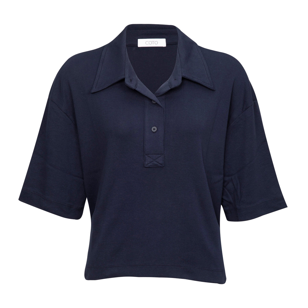 OVERSIZED POLO 020 NAVY