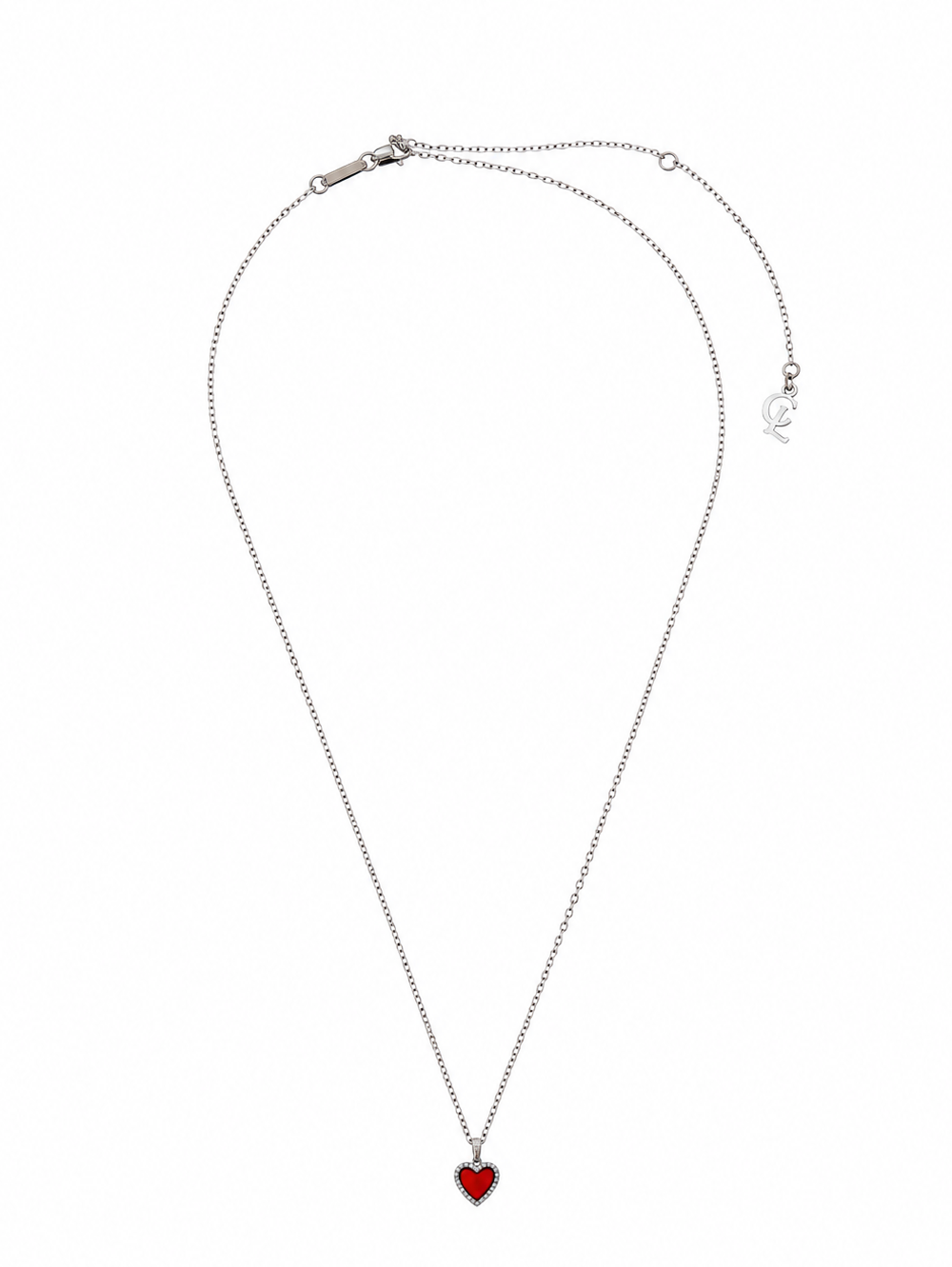 MINI SILVER MIYA HEART NECKLACE