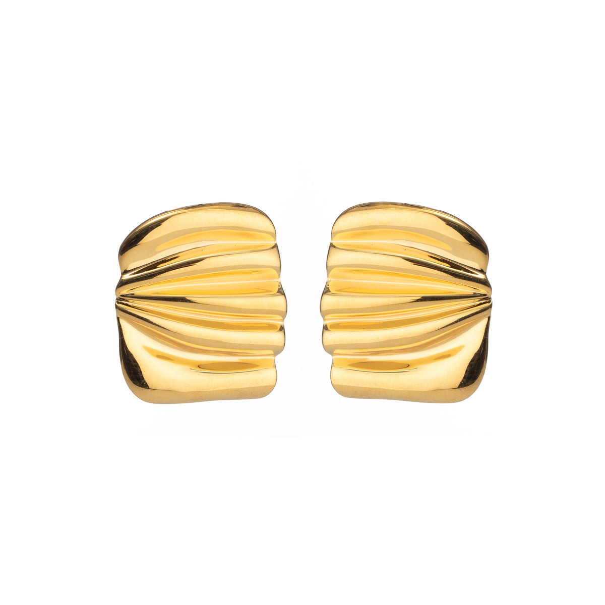 GOLD WAVE EARRINGS